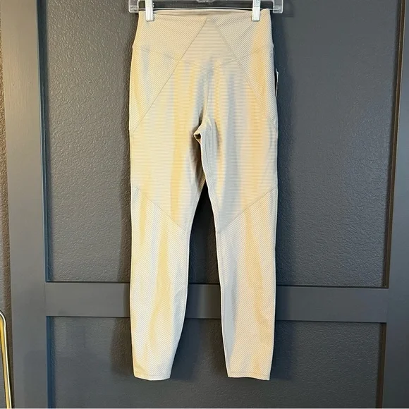 NWT Good American Angeled rib leggings tights cream ribbed 2 small - Picture 7 of 7